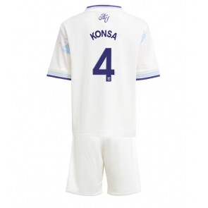 Aston Villa Ezri Konsa #4 Terza Maglia Bambino 2025-26 Manica Corta (+ Pantaloni corti)
